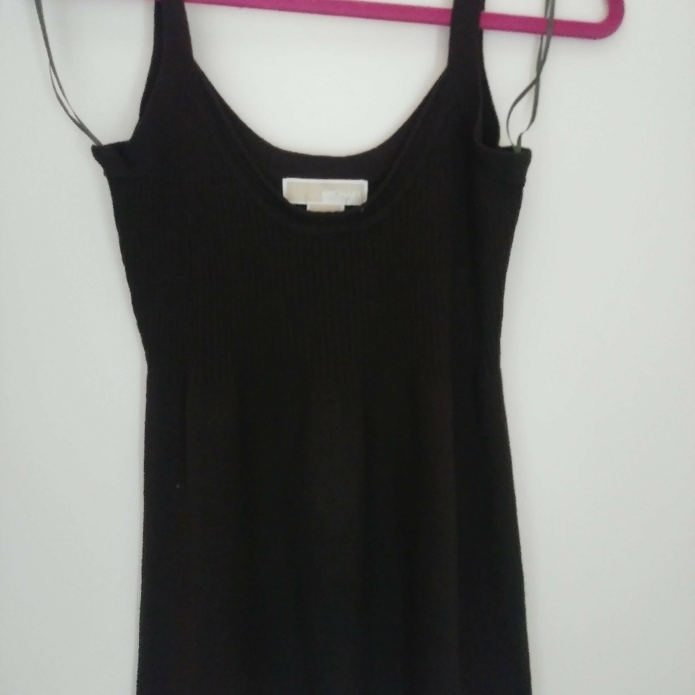 Michael Kors Dark Brown knit tank top size S